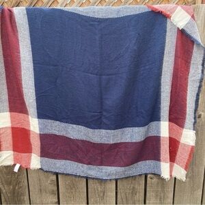 Arbonne Multicolor Striped Large Scarf Tablecloth Casual Fall Outdoors Vibrant